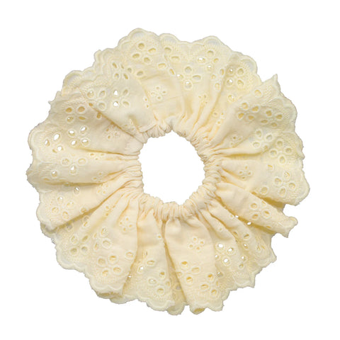 Eyelet Scrunchie in Daylily