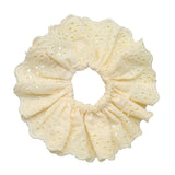 Eyelet Scrunchie in Daylily