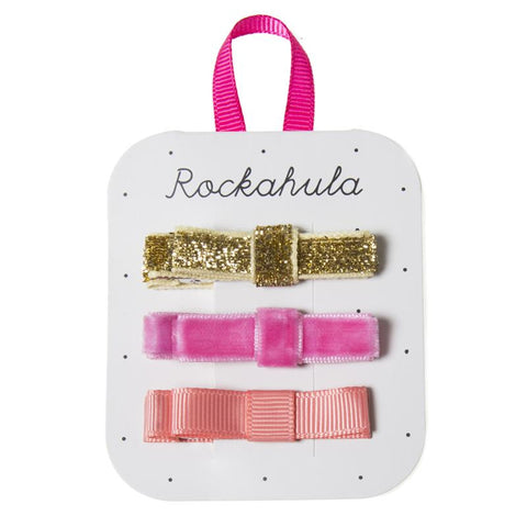 Rockahula Glitter Grosgrain and Velvet Clips